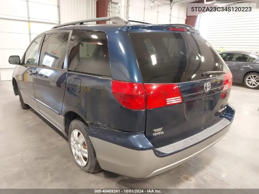 2004 Toyota Sienna Le VIN: 5TDZA23C34S120223 Lot: 40489241