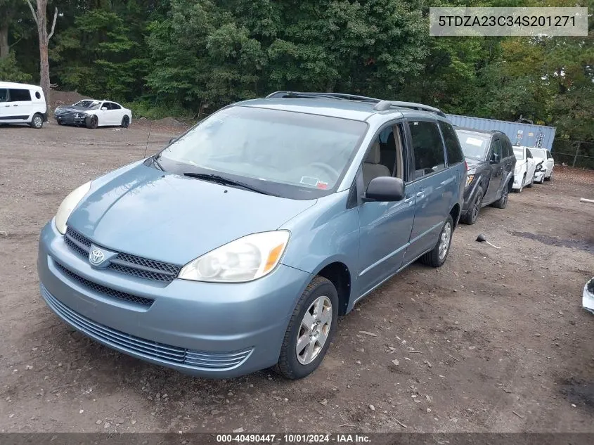 2004 Toyota Sienna Le VIN: 5TDZA23C34S201271 Lot: 40490447