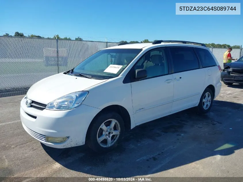 2004 Toyota Sienna Le VIN: 5TDZA23C64S089744 Lot: 40498620