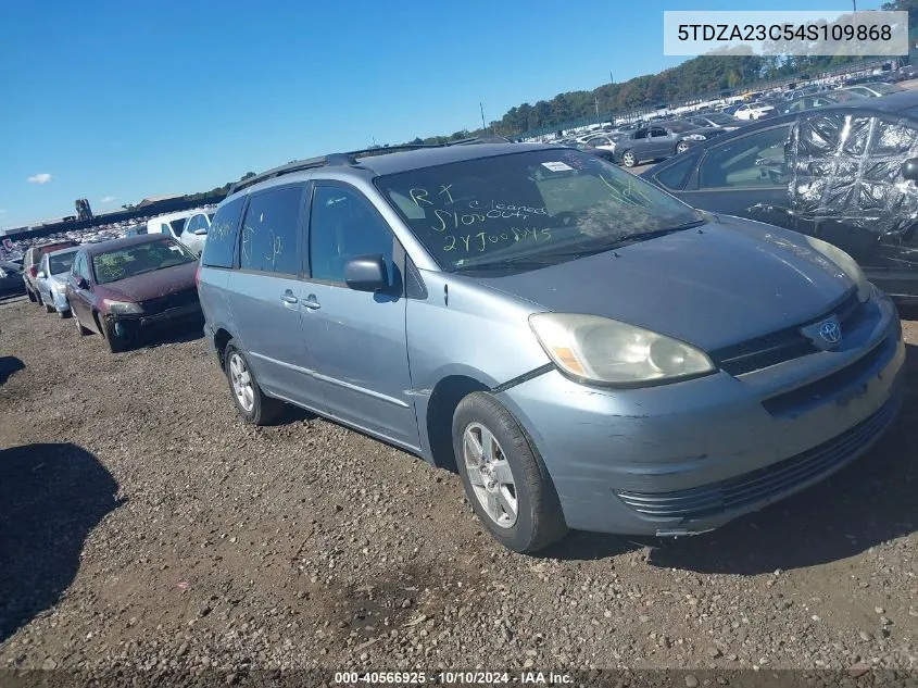 2004 Toyota Sienna Le VIN: 5TDZA23C54S109868 Lot: 40566925