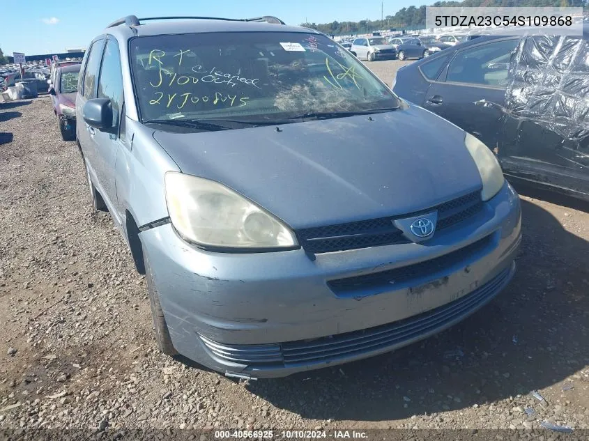 2004 Toyota Sienna Le VIN: 5TDZA23C54S109868 Lot: 40566925