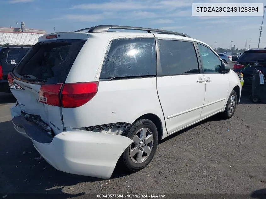 5TDZA23C24S128894 2004 Toyota Sienna Ce/Le