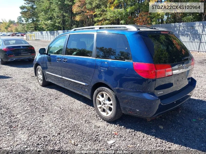 2004 Toyota Sienna Xle Limited VIN: 5TDZA22CX4S120964 Lot: 40581600