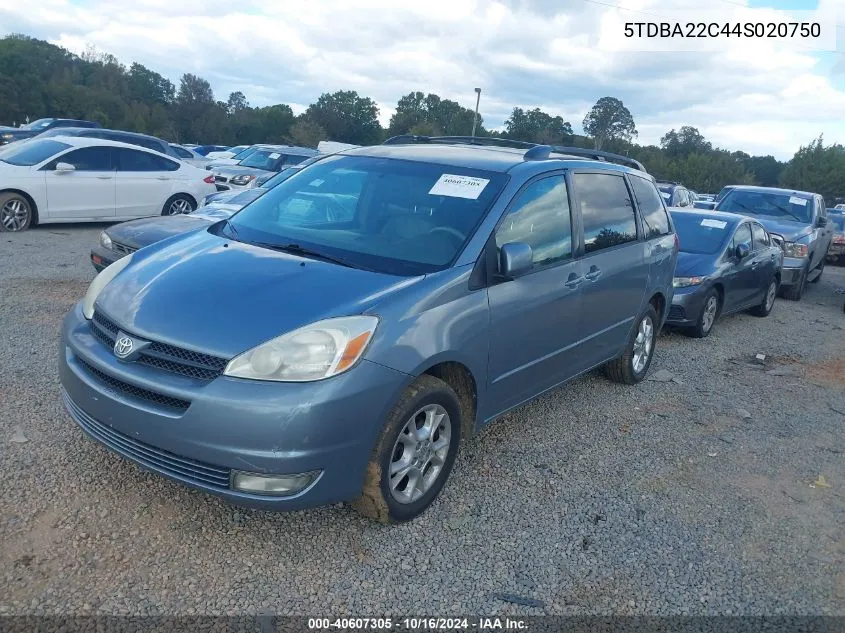 5TDBA22C44S020750 2004 Toyota Sienna Xle