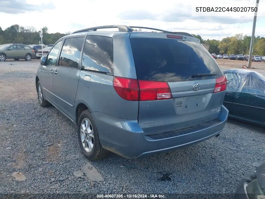 5TDBA22C44S020750 2004 Toyota Sienna Xle