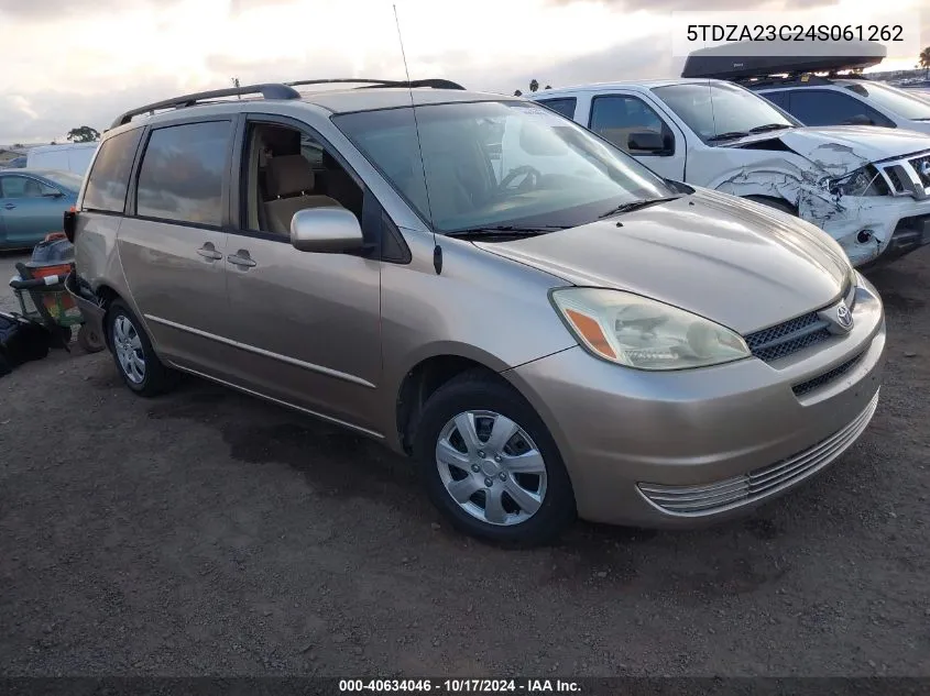 2004 Toyota Sienna Le VIN: 5TDZA23C24S061262 Lot: 40634046