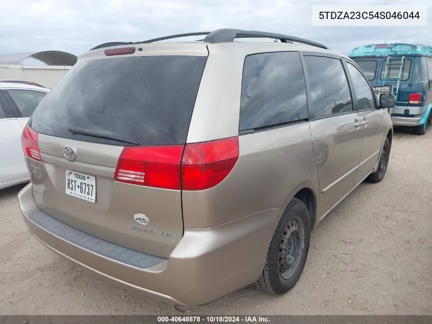 2004 Toyota Sienna Le VIN: 5TDZA23C54S046044 Lot: 40648878