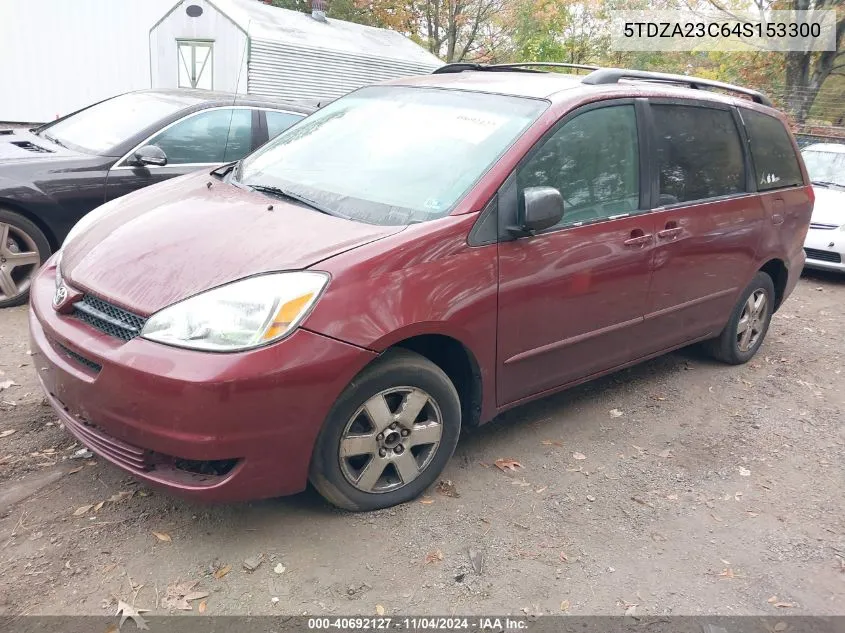 2004 Toyota Sienna Le VIN: 5TDZA23C64S153300 Lot: 40692127