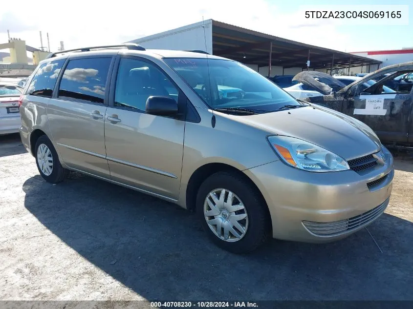 2004 Toyota Sienna Le VIN: 5TDZA23C04S069165 Lot: 40708230