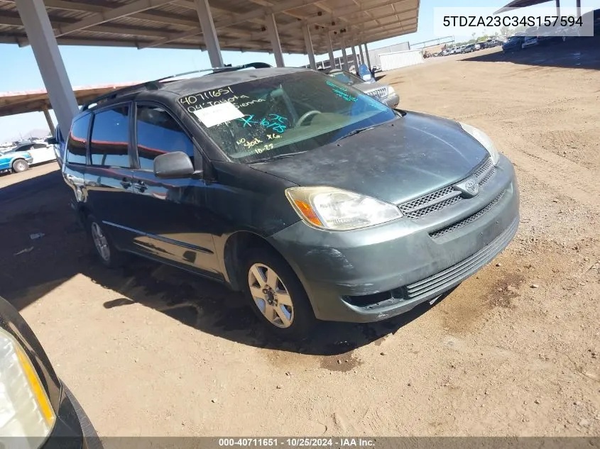 2004 Toyota Sienna Le VIN: 5TDZA23C34S157594 Lot: 40711651