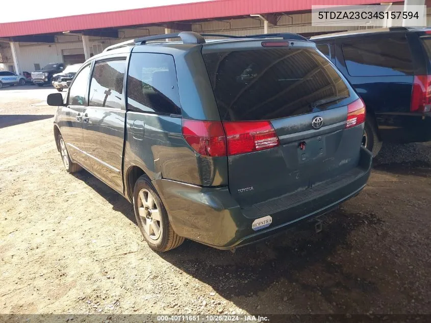 2004 Toyota Sienna Le VIN: 5TDZA23C34S157594 Lot: 40711651