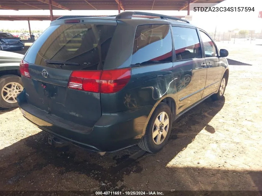 2004 Toyota Sienna Le VIN: 5TDZA23C34S157594 Lot: 40711651