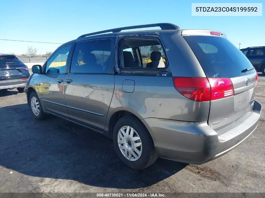 5TDZA23C04S199592 2004 Toyota Sienna Le