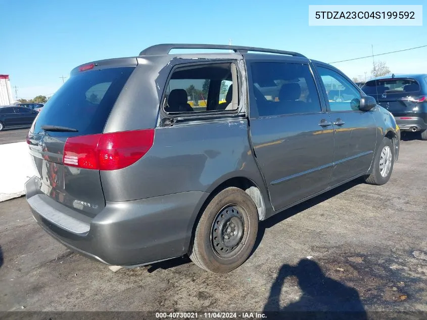 5TDZA23C04S199592 2004 Toyota Sienna Le