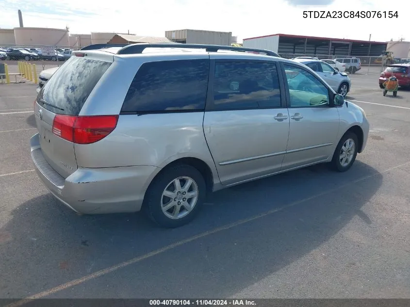 2004 Toyota Sienna Le VIN: 5TDZA23C84S076154 Lot: 40790104