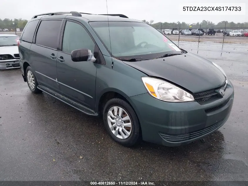 2004 Toyota Sienna Le VIN: 5TDZA23CX4S174733 Lot: 40812650