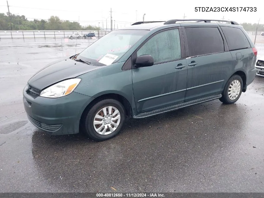 2004 Toyota Sienna Le VIN: 5TDZA23CX4S174733 Lot: 40812650