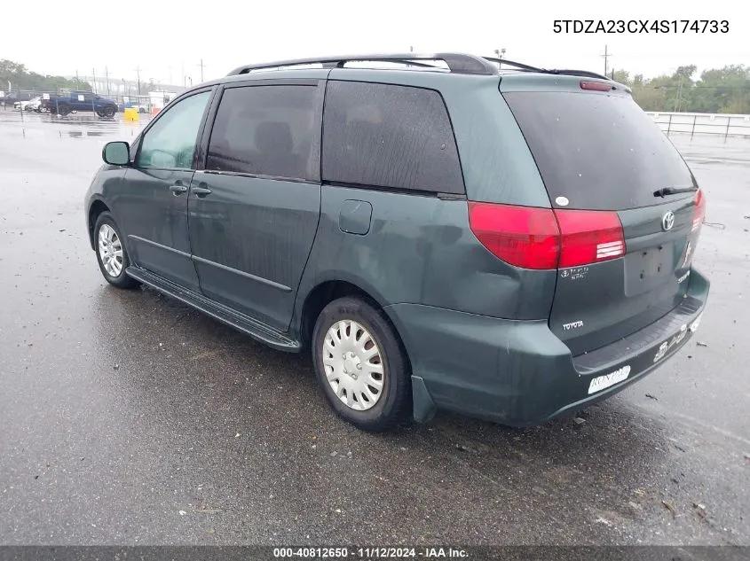 2004 Toyota Sienna Le VIN: 5TDZA23CX4S174733 Lot: 40812650