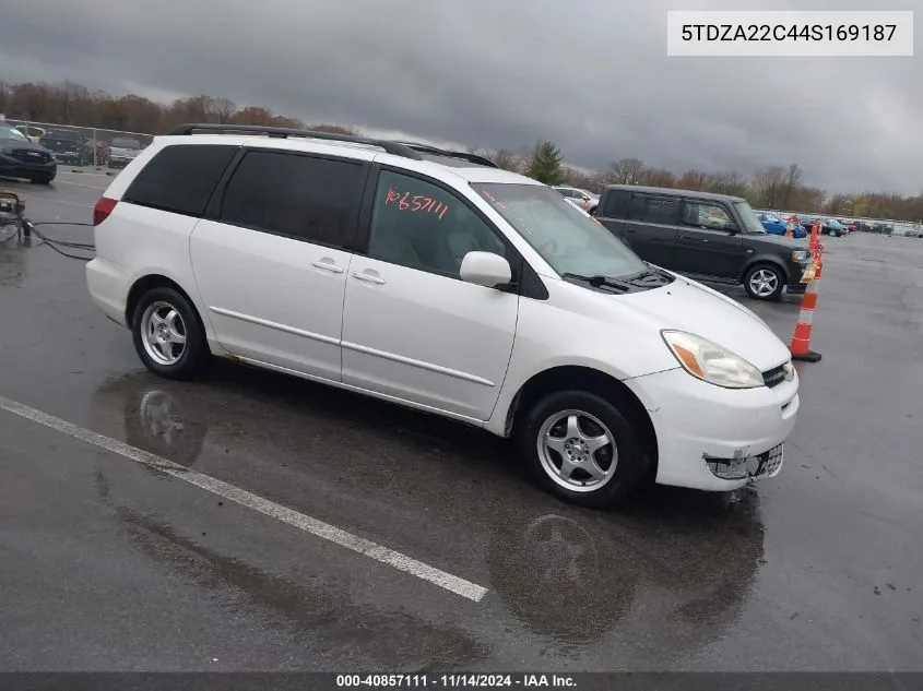 2004 Toyota Sienna Xle VIN: 5TDZA22C44S169187 Lot: 40857111