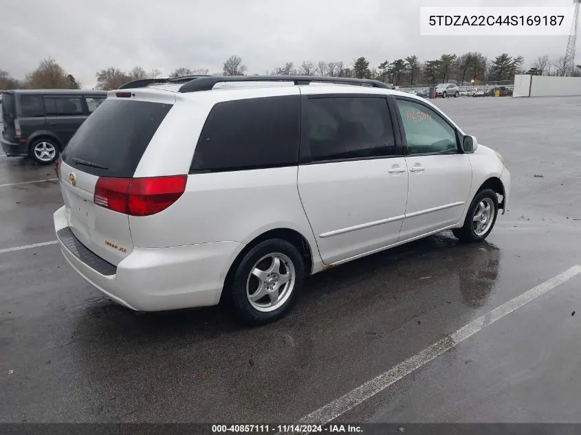 2004 Toyota Sienna Xle VIN: 5TDZA22C44S169187 Lot: 40857111