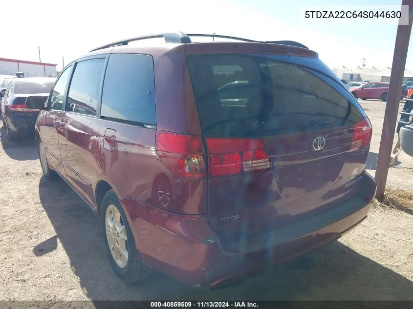 5TDZA22C64S044630 2004 Toyota Sienna Xle