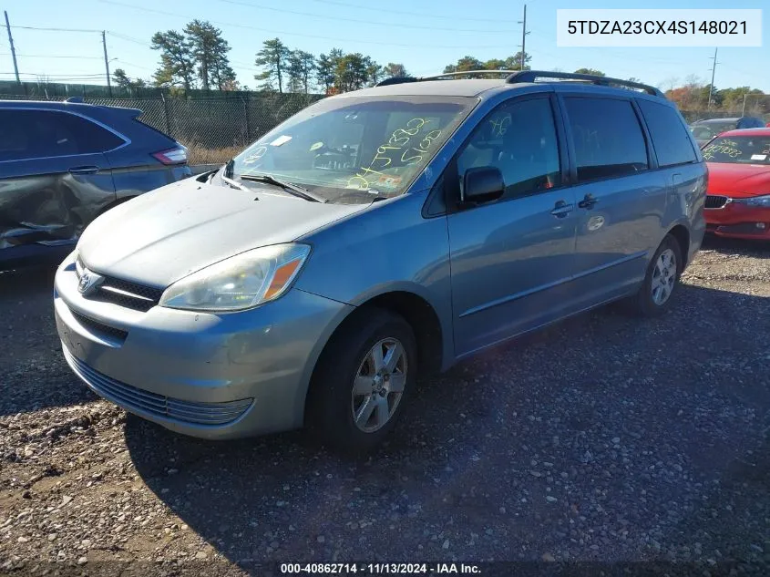 2004 Toyota Sienna Le VIN: 5TDZA23CX4S148021 Lot: 40862714