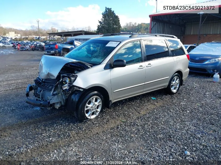 2004 Toyota Sienna Le VIN: 5TDBA23C54S021372 Lot: 40917440