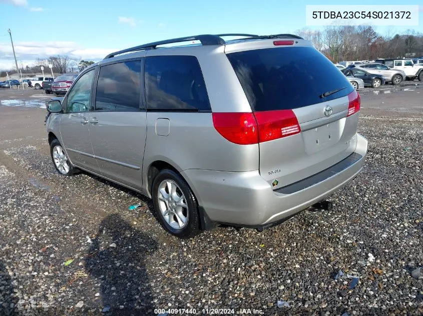 2004 Toyota Sienna Le VIN: 5TDBA23C54S021372 Lot: 40917440