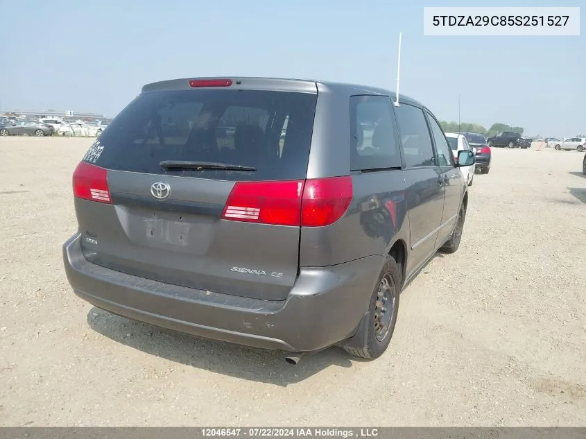 5TDZA29C85S251527 2005 Toyota Sienna Ce