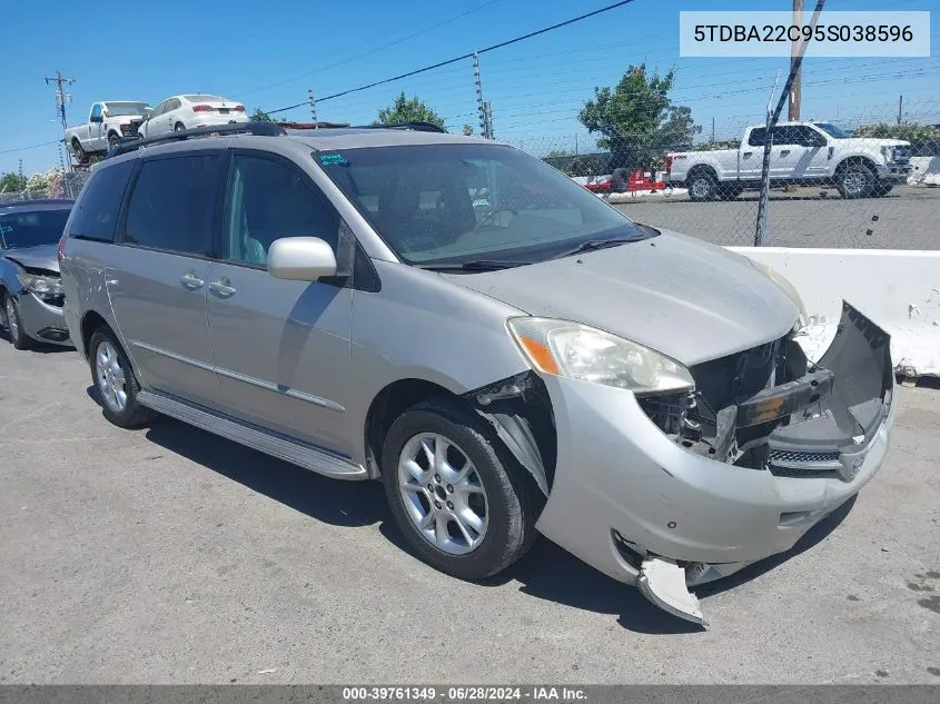 5TDBA22C95S038596 2005 Toyota Sienna Xle Limited