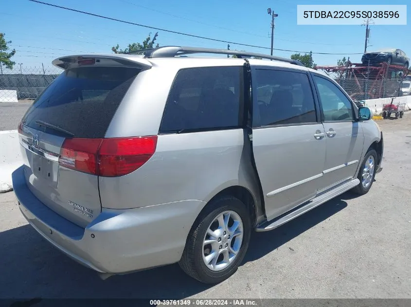 5TDBA22C95S038596 2005 Toyota Sienna Xle Limited