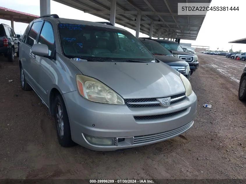 5TDZA22C45S381444 2005 Toyota Sienna Xle Limited