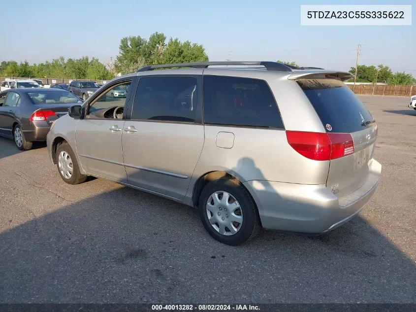 5TDZA23C55S335622 2005 Toyota Sienna Le