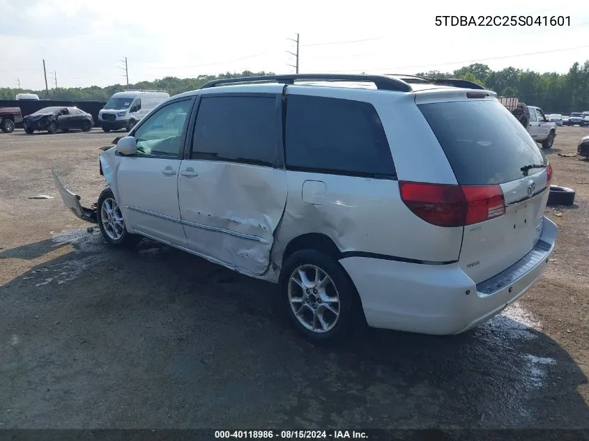 2005 Toyota Sienna Xle Limited VIN: 5TDBA22C25S041601 Lot: 40118986