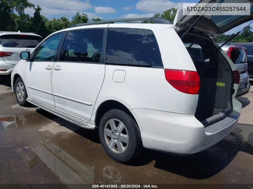 2005 Toyota Sienna Le VIN: 5TDZA23C45S257544 Lot: 40141005