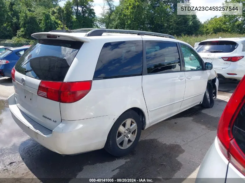 2005 Toyota Sienna Le VIN: 5TDZA23C45S257544 Lot: 40141005