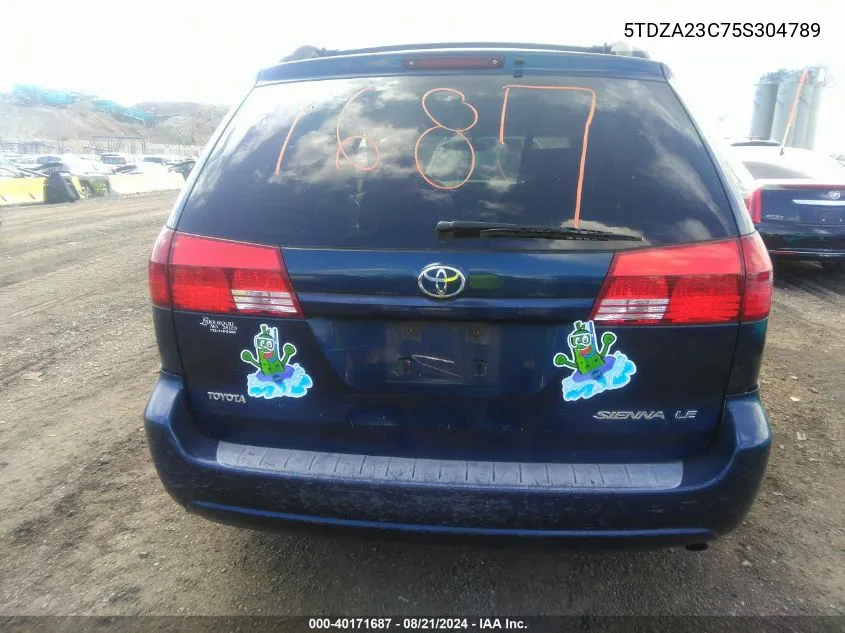 5TDZA23C75S304789 2005 Toyota Sienna Le