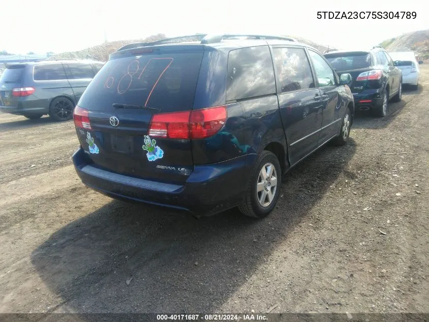 5TDZA23C75S304789 2005 Toyota Sienna Le