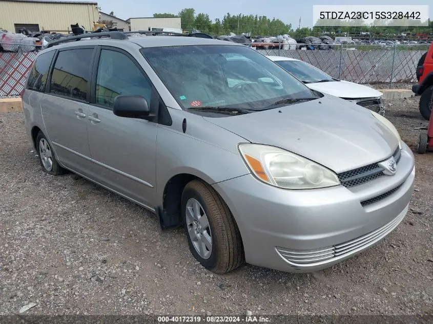 2005 Toyota Sienna Ce/Le VIN: 5TDZA23C15S328442 Lot: 40172319