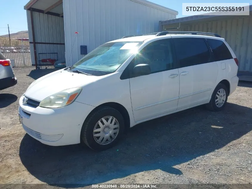 5TDZA23C55S355191 2005 Toyota Sienna Ce