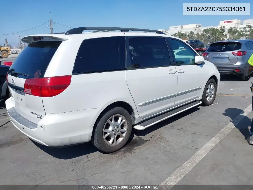 5TDZA22C75S334361 2005 Toyota Sienna Xle Limited