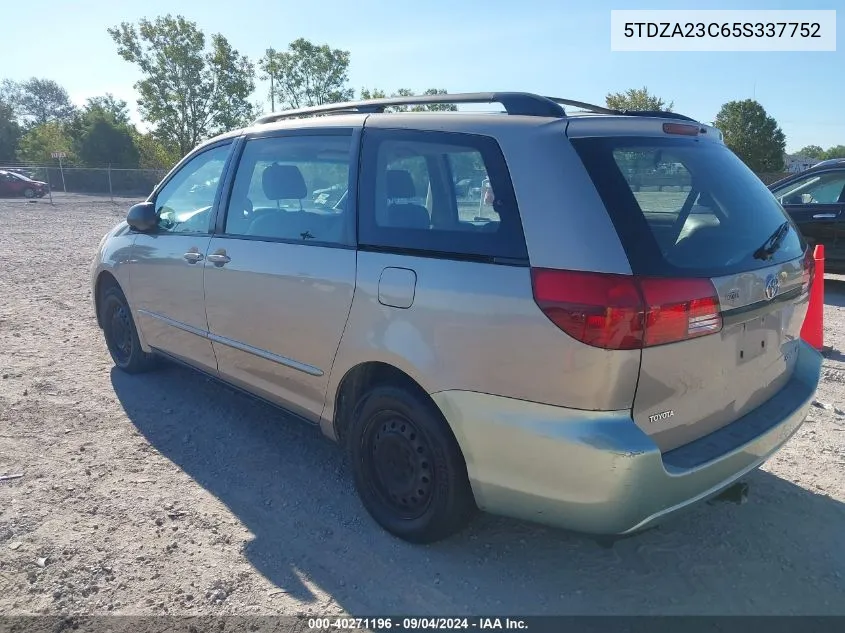 5TDZA23C65S337752 2005 Toyota Sienna Ce