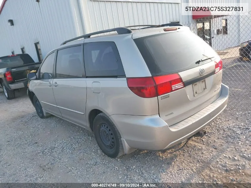 5TDZA23C75S327831 2005 Toyota Sienna Ce/Le