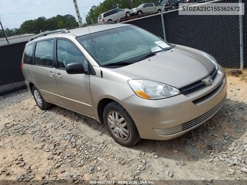 5TDZA23C15S362672 2005 Toyota Sienna Ce