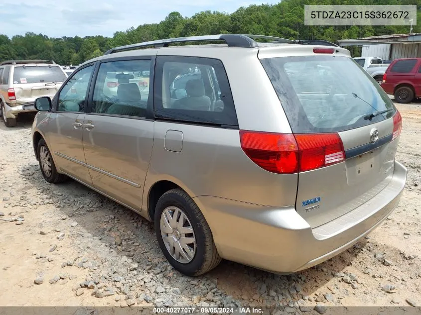 5TDZA23C15S362672 2005 Toyota Sienna Ce