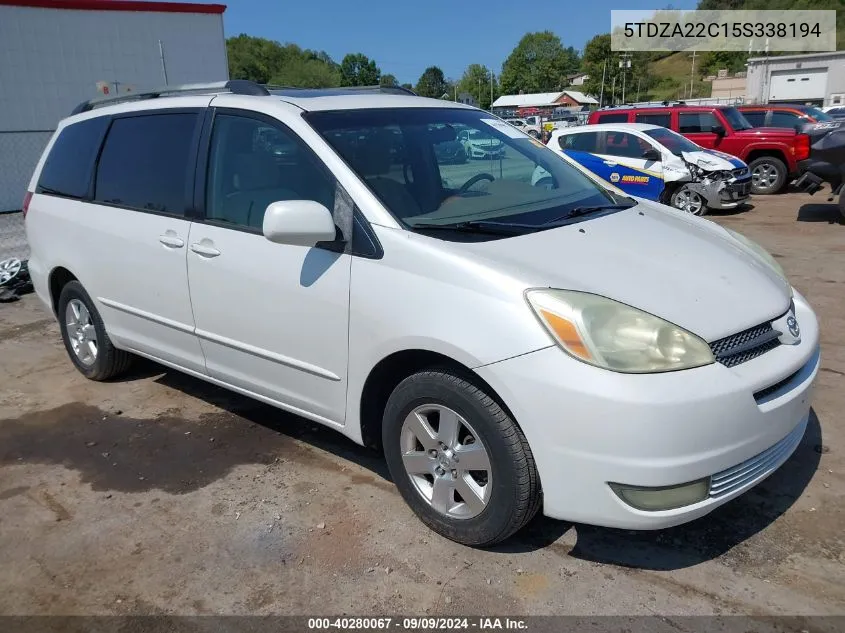 5TDZA22C15S338194 2005 Toyota Sienna Xle