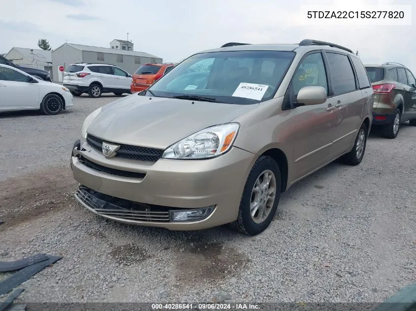 2005 Toyota Sienna Xle VIN: 5TDZA22C15S277820 Lot: 40286541