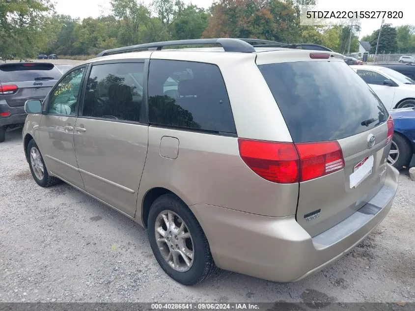 2005 Toyota Sienna Xle VIN: 5TDZA22C15S277820 Lot: 40286541