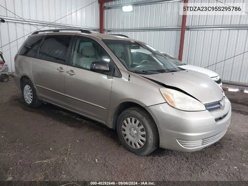 2005 Toyota Sienna Le VIN: 5TDZA23C95S295786 Lot: 40292646