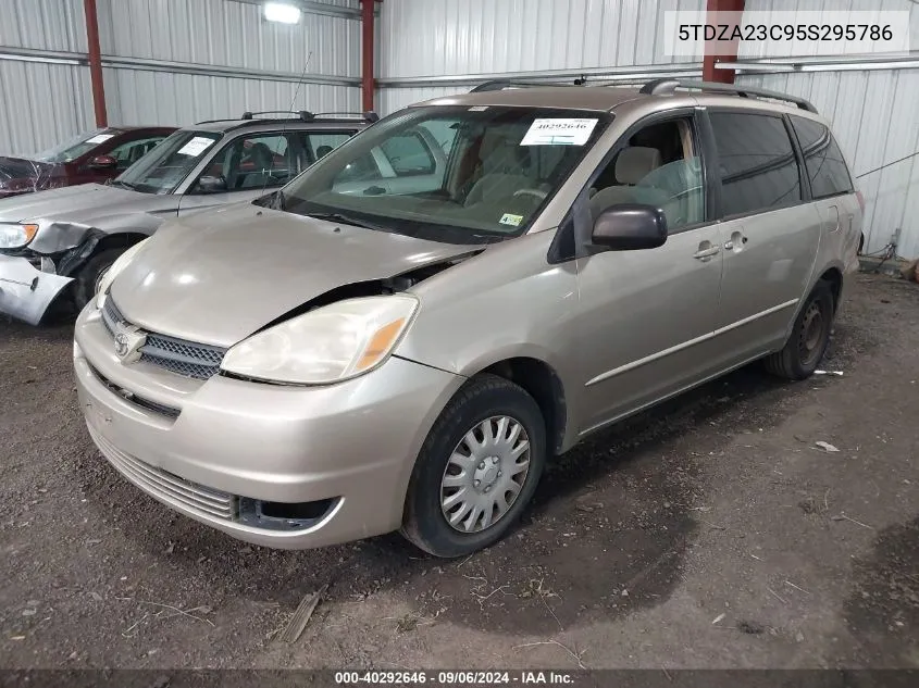 2005 Toyota Sienna Le VIN: 5TDZA23C95S295786 Lot: 40292646